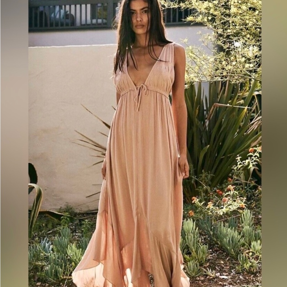 Free People Blush Pink Maxi Dress